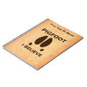 ピッグフット – I 信じ ノートブック (左側)