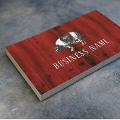 ピッグ家畜用農業ブッチャーショップレッドバーンウッド 名刺