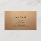 ピッグ家畜用農業素朴クラフト 名刺 (裏面)