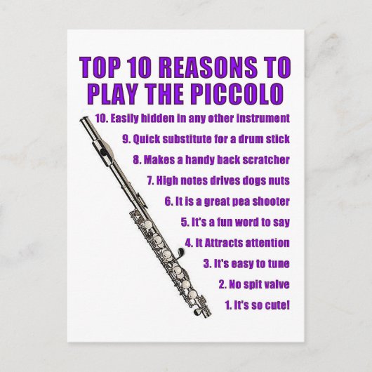 ピッコロトップ10 ポストカード (正面)