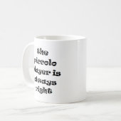ピッコロプレーヤー常に右コーヒーマグ コーヒーマグカップ (正面左)