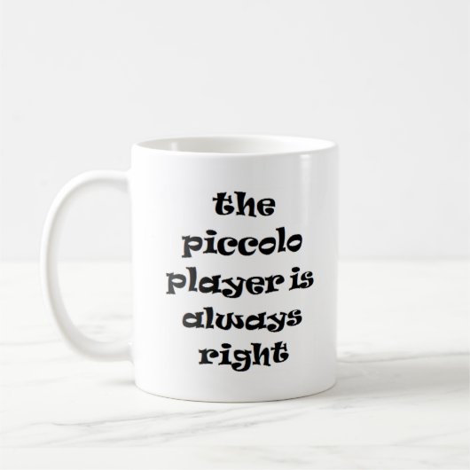 ピッコロプレーヤー常に右コーヒーマグ コーヒーマグカップ (左)