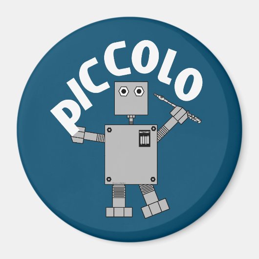 ピッコロロボット文字 マグネット (正面)