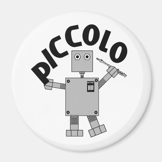 ピッコロロボット文字 マグネット (正面)