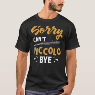 ピッコロ楽器フルート演奏者初心者レ Tシャツ