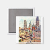 ピッサロ・カミーユによるピッセリールーアン マグネット (正面/裏面)