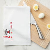 ピッシパーソナライズされたョーロピザシェフ キッチンタオル (四つ折り)