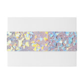 ピッスタイリッシュクエレガントグローシルバーフェイクグリッター 招待状ベリーバンド (裏面例)