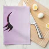 ピッスタイリッシュク&ブラックのダレグリッター キッチンタオル (四つ折り)