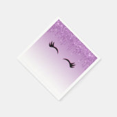 ピッスタイリッシュク&ブラックのダレグリッター スタンダードカクテルナプキン (角)