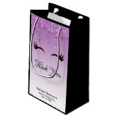 ピッスタイリッシュク&ブラックのダレグリッター スモールペーパーバッグ (裏面アングル)