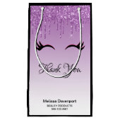 ピッスタイリッシュク&ブラックのダレグリッター スモールペーパーバッグ (正面)