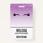 ピッスタイリッシュク&ブラックのダレグリッター バッジ (裏面)