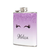 ピッスタイリッシュク&ブラックのダレグリッター フラスク (左)