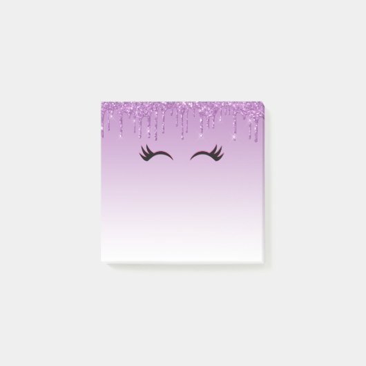 ピッスタイリッシュク&ブラックのダレグリッター ポストイット (正面)