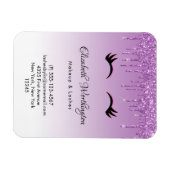 ピッスタイリッシュク&ブラックのダレグリッター マグネット (横)