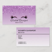 ピッスタイリッシュク&ブラックのダレグリッター 名刺 (正面/裏面)