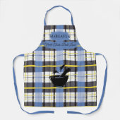 ピッスルとモルタルシルエット付きフレッシュプレイドエプロン エプロン (正面)