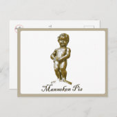 ピッスル・マンケン - ベルギー - ブリュッセル - Bruxelles ポストカード (正面/裏面)