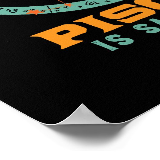 ピッセおもしろいス〔占星術の〕十二宮図星印アストロロジー誕生日 ポスター (角)