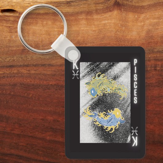 ピッセスキング〔占星術の〕十二宮図 キーホルダー (正面)