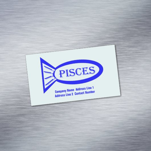 ピッセススターサインフィッシュカスタム マグネット名刺 (インサイチュ)