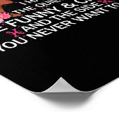 ピッセスブラッククイーン私は3つの側面を持っている4月ガール女性 ポスター (角)