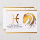 ピッセスホース誕生日アストロジーパーソナリティ ポストカード (正面/裏面)