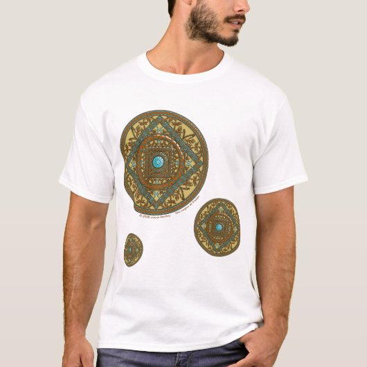 ピッセスマンダラメンズライトシャツ Tシャツ (正面)
