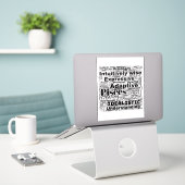 ピッセスワードクラウド〔占星術の〕十二宮図インスピレーション シール (デスク上のノートパソコン)