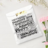 ピッセスワードクラウド〔占星術の〕十二宮図インスピレーション フェイバーバッグ (封をした状態)