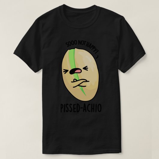 ピッセダチオおもしろいピスタチオ・プン Tシャツ (デザイン正面)