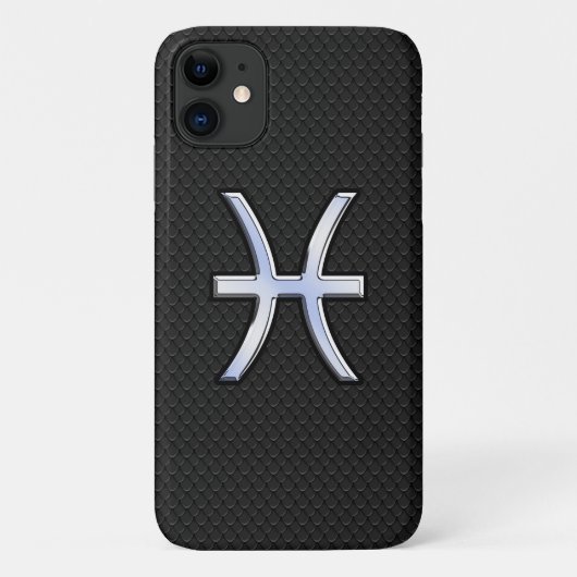 ピッセモダンス〔占星術の〕十二宮図ブラックスネークスキンスタイル Case-Mate iPhoneケース (裏面)