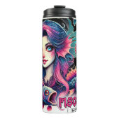 ピッセ不気味ス〔占星術の〕十二宮図ハロウィーン誕生日ギフト タンブラー (正面)