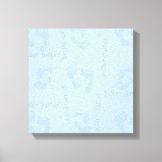 ピッタパターベビー足プリントキャンバスアート キャンバスプリント (正面)