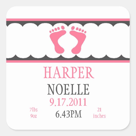 ピッターパターステッカー スクエアシール (正面)