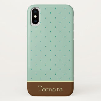 ピッター – パター雨滴モノグラム iPhone X ケース