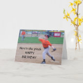 ピッチが来た!お誕生日おめでとうカード カード (黄色い花)