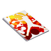 ピッチのソフトボールプレーヤーは絶食します ノートブック (右側)