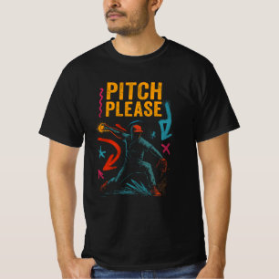 ピッチをお願い – Neon Graffiti Baseball Tee Tシャツ