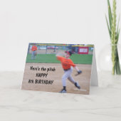 ピッチハッピーカード**8th**誕生日 カード (正面)