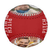 ピッチパーフェクトパパレッド˙ファーザーs 2フォトコラージュ 野球ボール (裏面)