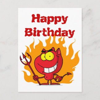 ピッチフォークで笑う悪魔 ポストカード