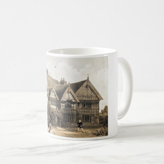 ピッチフォードホール16世紀ホワイトコーヒーマグ コーヒーマグカップ (正面右)
