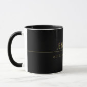 ピッチブラックの小さな光 Custom Name & Quote マグカップ (左)