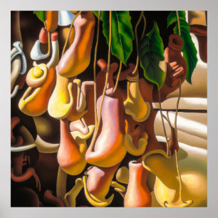 ピッチャープラント – キャンバスアートプリント ポスター