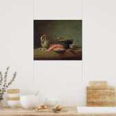 ピッチャー付き銅の釜 ポスター (キッチン)