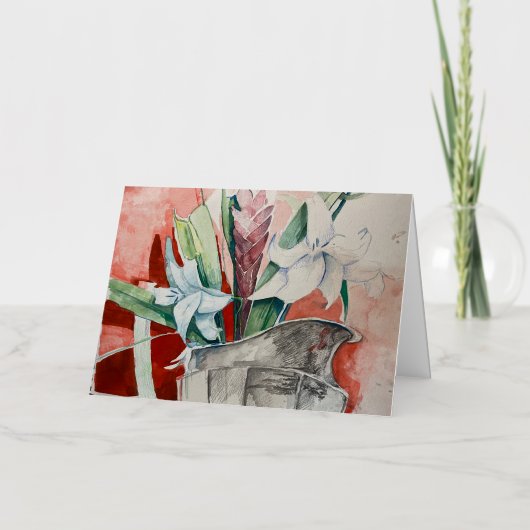 ピッチャー箔グリーティングカード 箔グリーティングカード (正面)