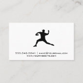 ピッチングマウンド | ピッチャー投球ロゴ 名刺 (裏面)