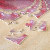 ピッチ万華鏡のように千変万化するパターン：クリケットボールThe Game'sハート ジグソーパズル (側面)